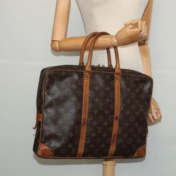 LOUIS VUITTON Monogram Porte Documents Voyage Business Bag M52005 LV Auth - Picture 1 of 14